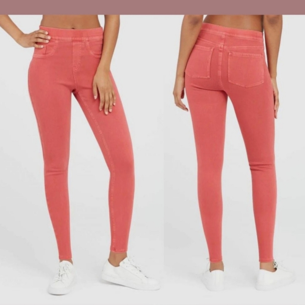 Spanx Indigo Island Red jeggings size medium